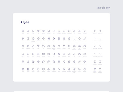 Magicoon - Modern Icons Library