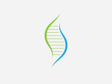 DNA logo vector medical icon preview picture