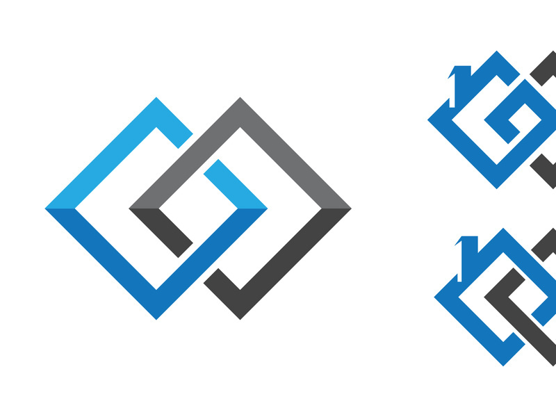 Home industrial Property concept icon logo illustration