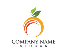 Orange logo design Vector icon illustration design