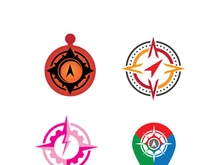 Compass logo template vector icon illustration design