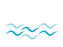 Water wave icon vector illustration design logo