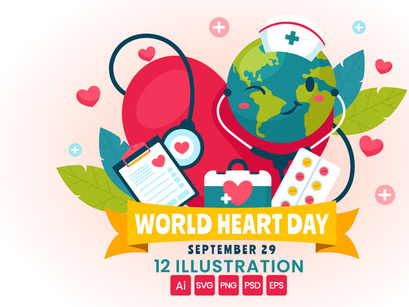 12 World Heart Day Illustration