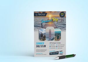 Travel & Tour Flyer Design Template (Free)