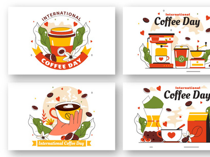 11 International Coffee Day Illustration