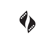Abstract film icon illustration