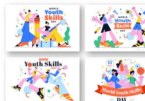 10 World Youth Skills Day Illustration