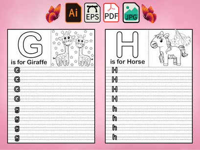 Alphabet Tracing Book For Kids