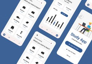 Online Course Education App Mobile Application UI Kit