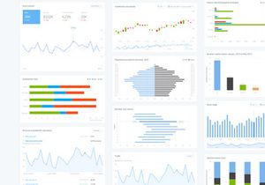 Graphs UI Kit for Dashboards