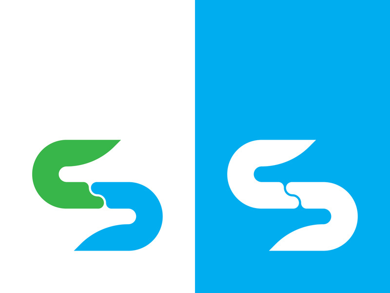 Business corporate S letter logo design vector