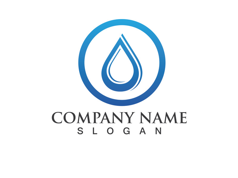 Water drop Logo Template vector