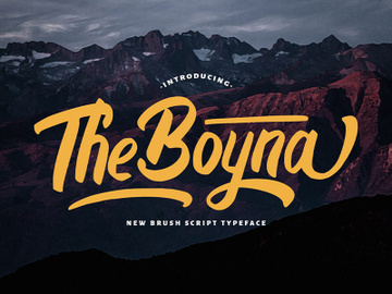 Boyna - Bold Script Font preview picture