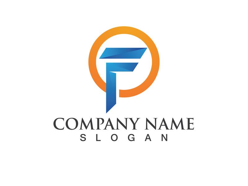 F Logo and symbol vector icon