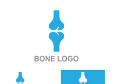 Bone logo design.logo for nursing, medical, orthopedic.