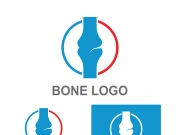 Bone logo design.logo for nursing, medical, orthopedic.