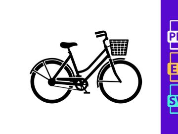 Classic Bicycle with Front Basket preview picture