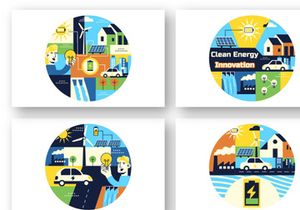 10 Clean Energy Innovation Illustration