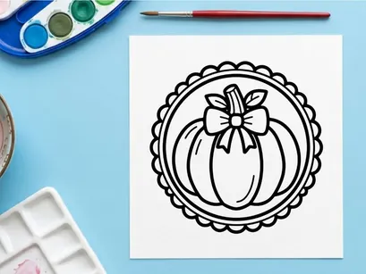 Lirio de Halloween dibujado a mano en corona decorativa. Boceto vintage de ramo floral con cinta para manualidades de temporada espeluznante.