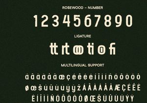 Rosewood - Sans Serif Font