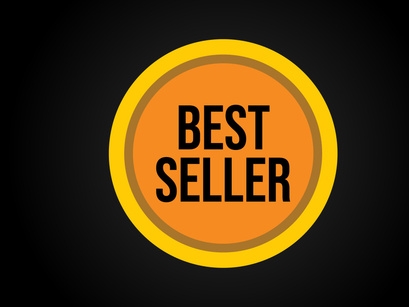 10 Best Seller icon design, Best Seller badge logo design template vector illustration