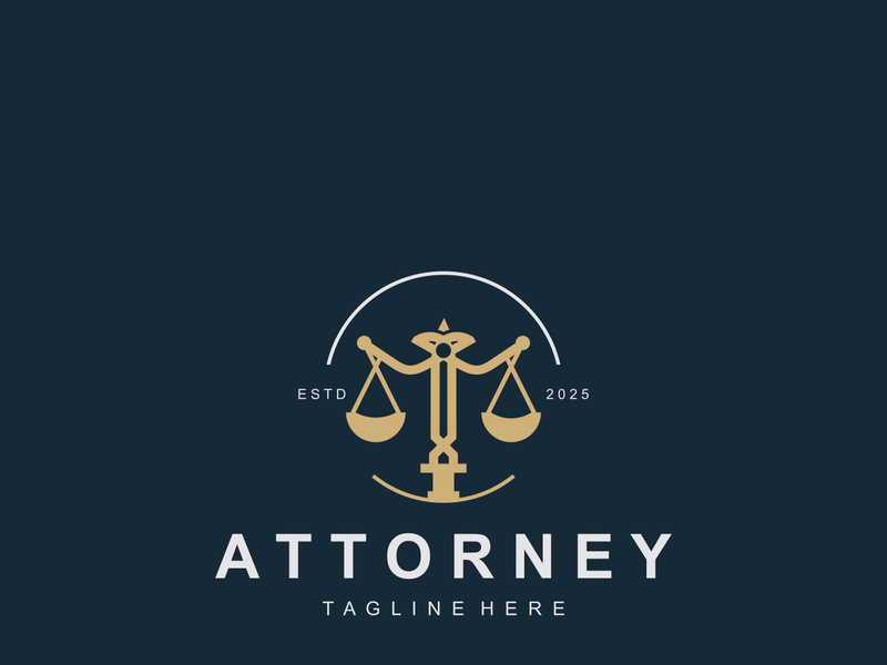 Attorney at law firm logo simple for business design inspiration