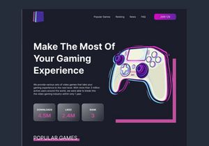 Game Agency Landing Page