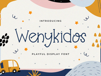 Wenykidos - Playful Display Font