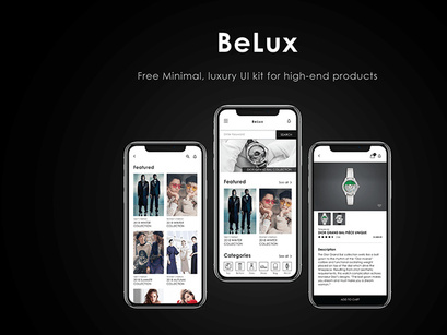 Belux Free Minimal UI Kit