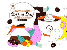 10 International Coffee Day Illustration preview picture