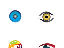 Eye logo with modern concept.