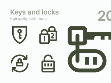 Keys and Locks icons preview picture