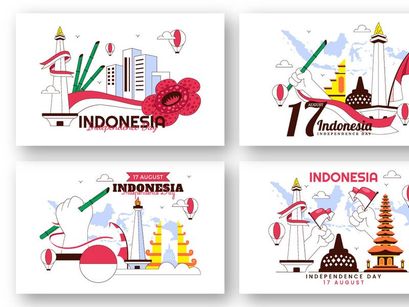 10 Indonesia Independence Day Illustration