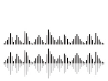 Sound waves vector illustration