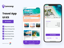 Lancong - Travel Special App UI Kits preview picture