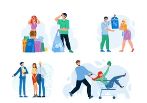 Shopping characters