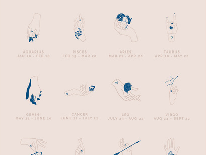 Illustrated Horoscope Wallpapers [Free Download]