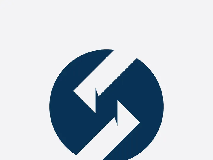 S letter logo, vector sign template design
