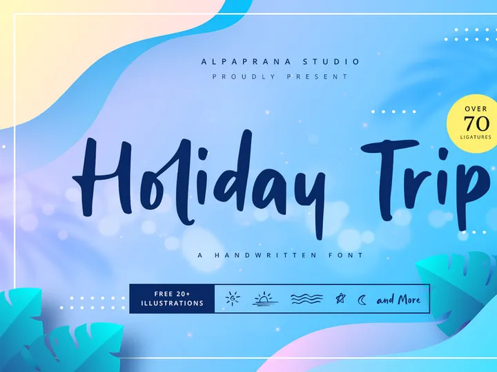 Holiday Trip - Handwritten Font preview picture