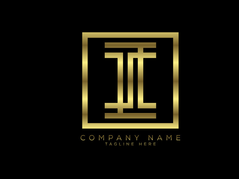 Luxury golden color line letter, Graphic Alphabet Symbol for Corporate Business Identity