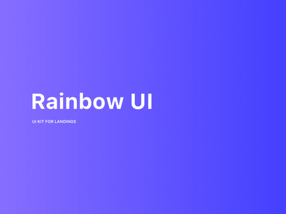 Epic Rainbow UI Kit with Bootstrap 4 Theme