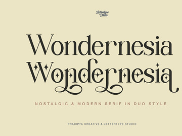 Wondernesia Nostalgic & Modern Serif preview picture