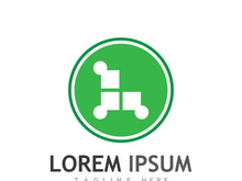 People social community logo design with creative idea