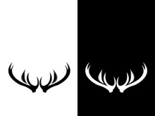 Deer logo template vector icon illustration design