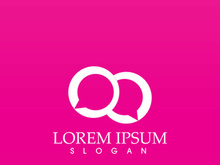 Bubble chat logo vector image