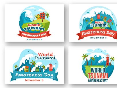 12 World Tsunami Awareness Day Illustration