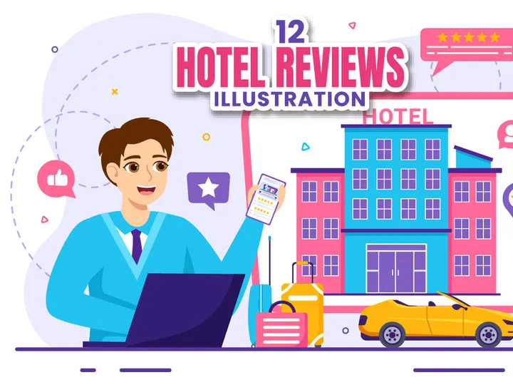 12 Hotel Reviews Illustration