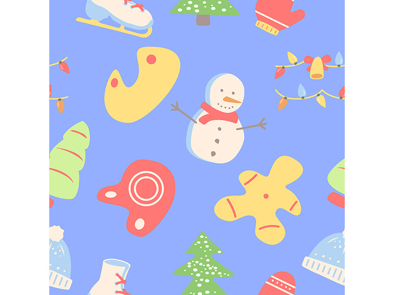 Merry Christmas abstract seamless pattern