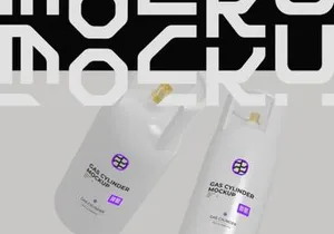 Gas Cylinder Mockup