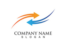 Arrow Faster Finance  Logo Template vector icon